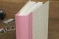 Preview: Original "Schreibweise" photo album with dainty flower pattern pink